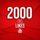 YouTube 2000 Likes